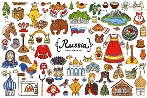 Set on the theme of Russia