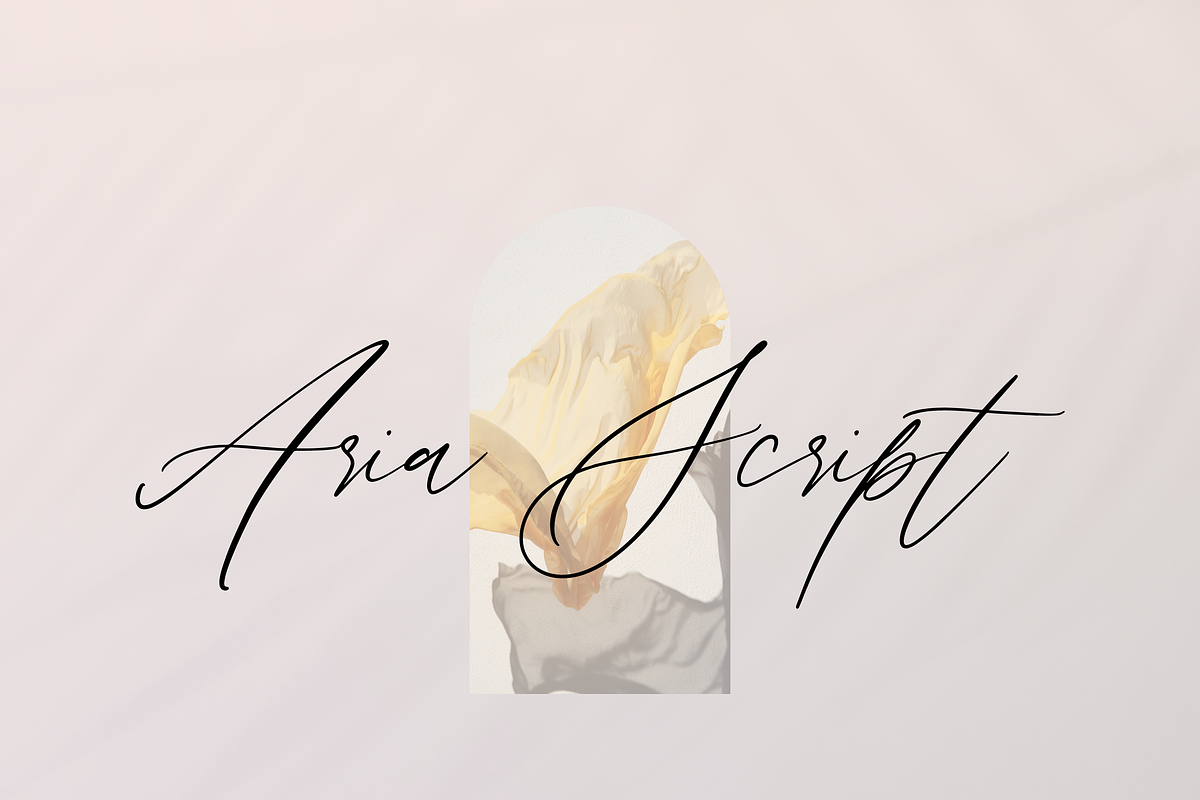 Aria Script, a Handwritten Font by Creative Foundry (Photo 1 of 8)