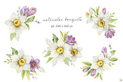 Watercolor Daffodils and Saffron, a Decorative Illustration by Elena Medvedeva (Thumbnail 3 of 8)