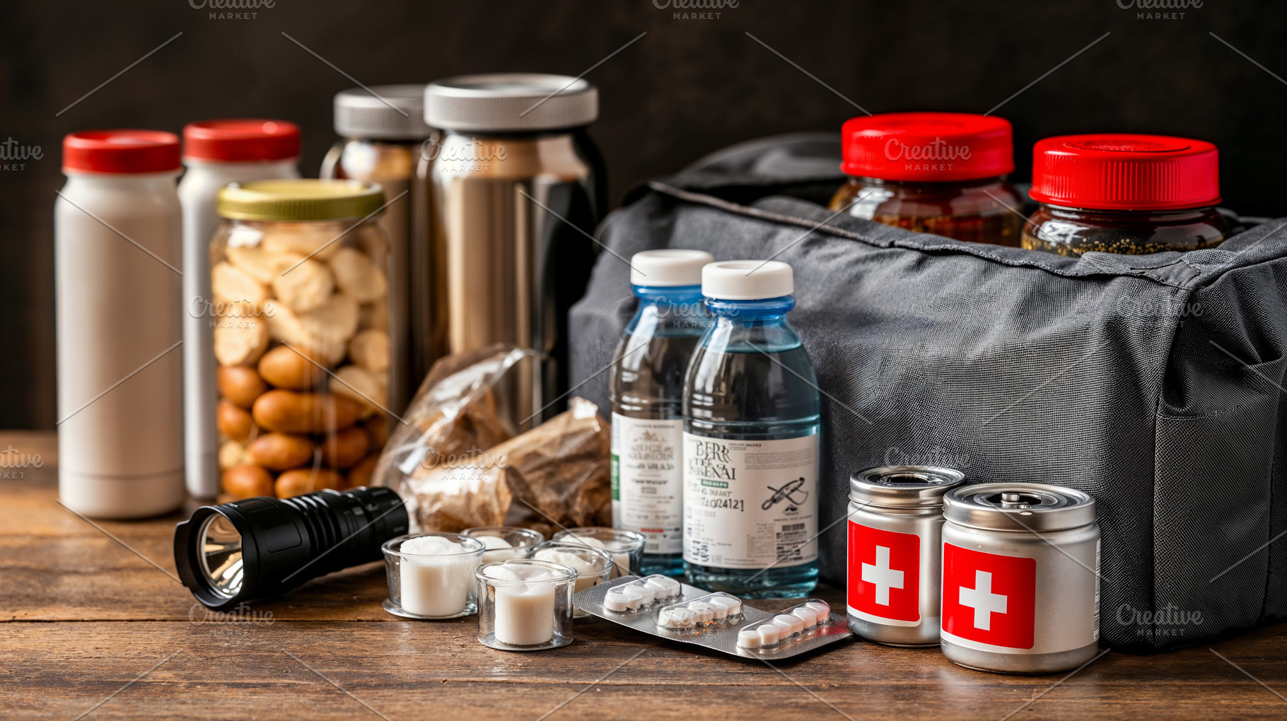 Essential survival kit for emergencies recommended by Europe, a Food & Drink Photo by OSORIOartist