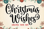 Christmas Wishes, a Script Font by Mozatype (Thumbnail 1 of 7)