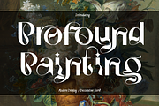 Profound Painting - Ligatures Font, a Sans Serif Font by 177Studio (Thumbnail 1 of 8)