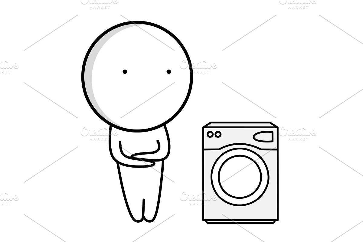 Set of icons about washing and clean, an Icon by JK comics (Photo 5 of 6)