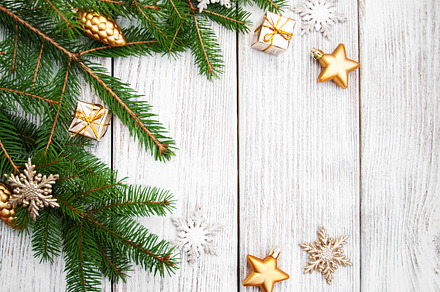 Christmas background containing christmas, background, and decoration, a Holiday Photo by Olena Rudo