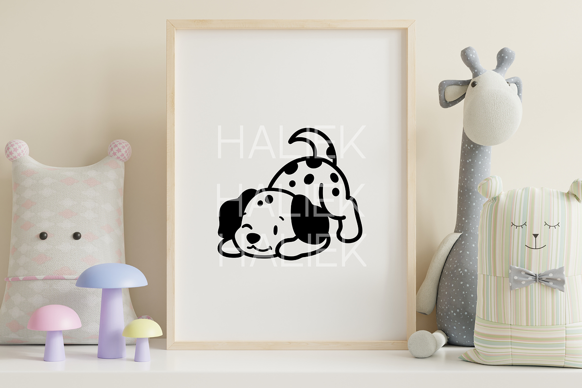 Dalmatian Procreate Stamp Brush Set, a Brush Add-On by HalieKStudio (Photo 8 of 9)