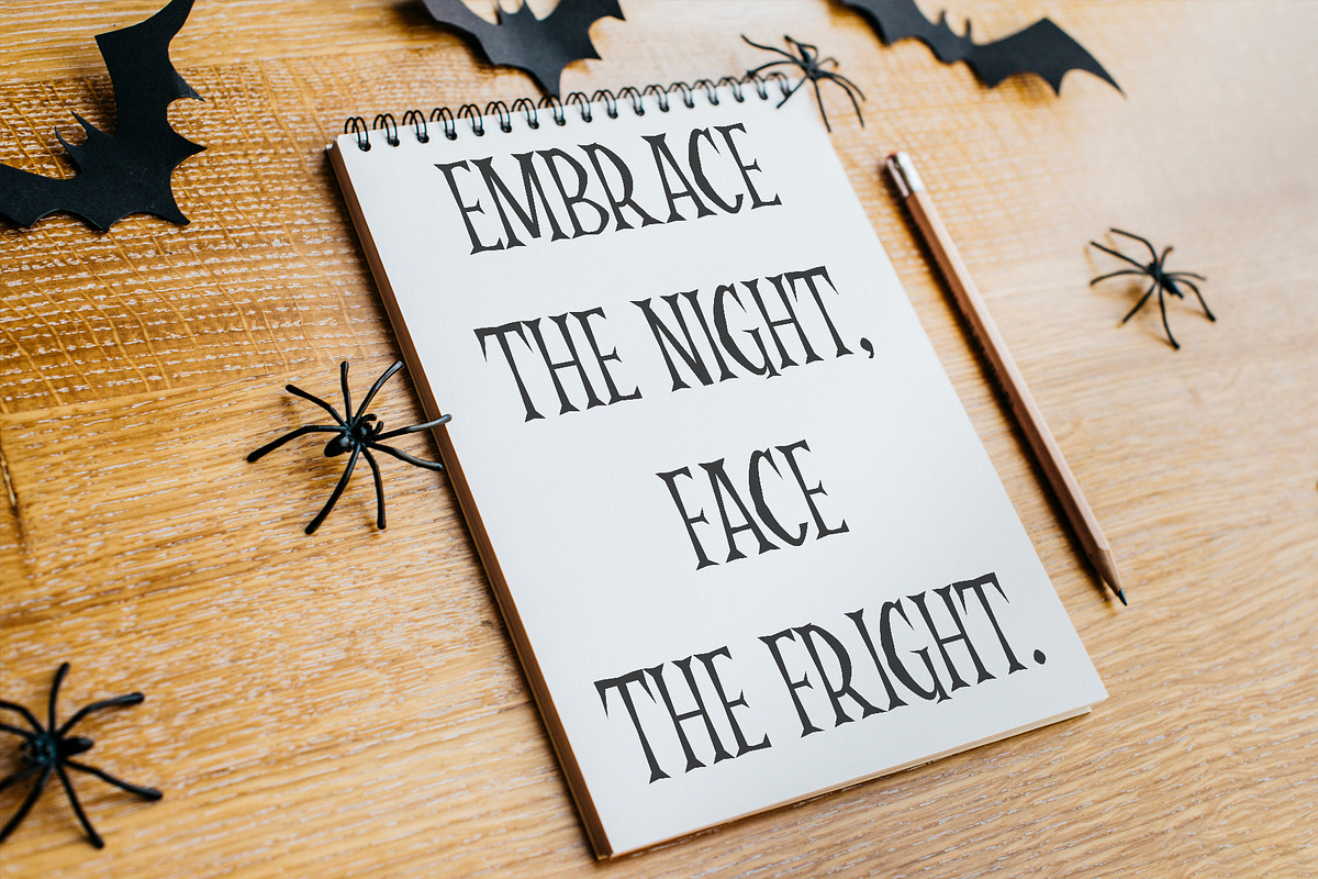Aidens Family Font - Horror Font, a Serif Font by ariodsgn (Photo 8 of 9)
