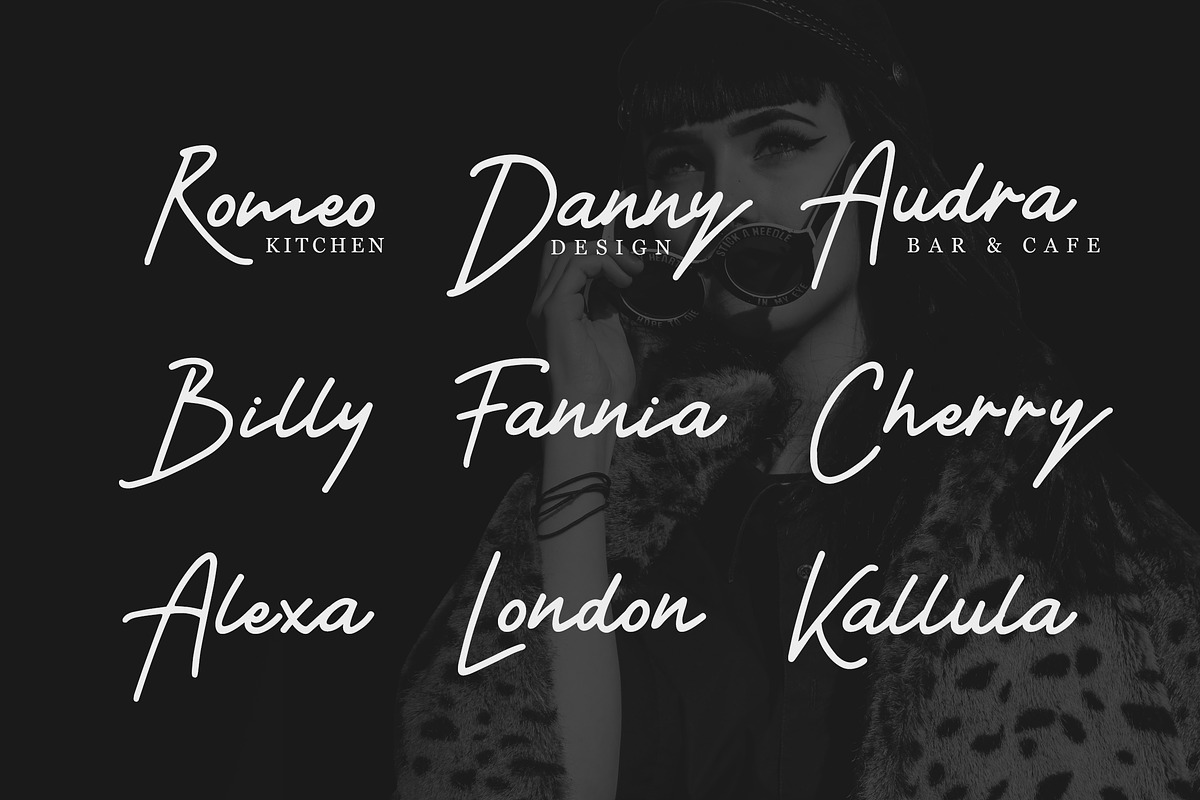 Velorea - Signature Font preview 4