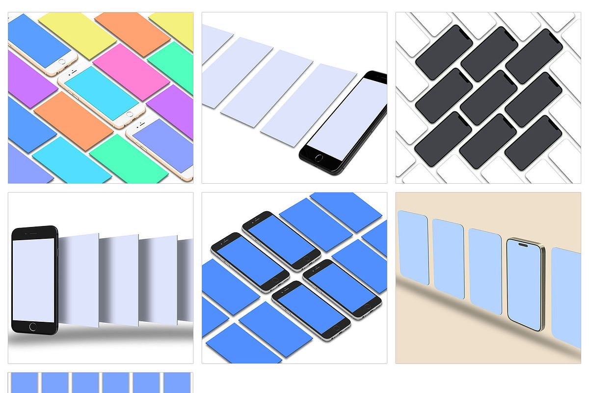 ALL 3D iPHONE MOCK-UP BUNDLE VOL-I0, an iPhone Mockup by Graphicsworld125 (Photo 4 of 19)