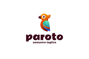 Paroto Gradient Colorful Logo, a Branding & Logo Template by Artnivora.Std