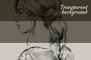 Fashion Illustration Ink painting, a Person Illustration by Elena Naumchenkova (Thumbnail 4 of 4)
