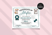 Cat Dog Pet Adoption Certificate, a Templates & Theme by Snapybiz (Thumbnail 3 of 9)