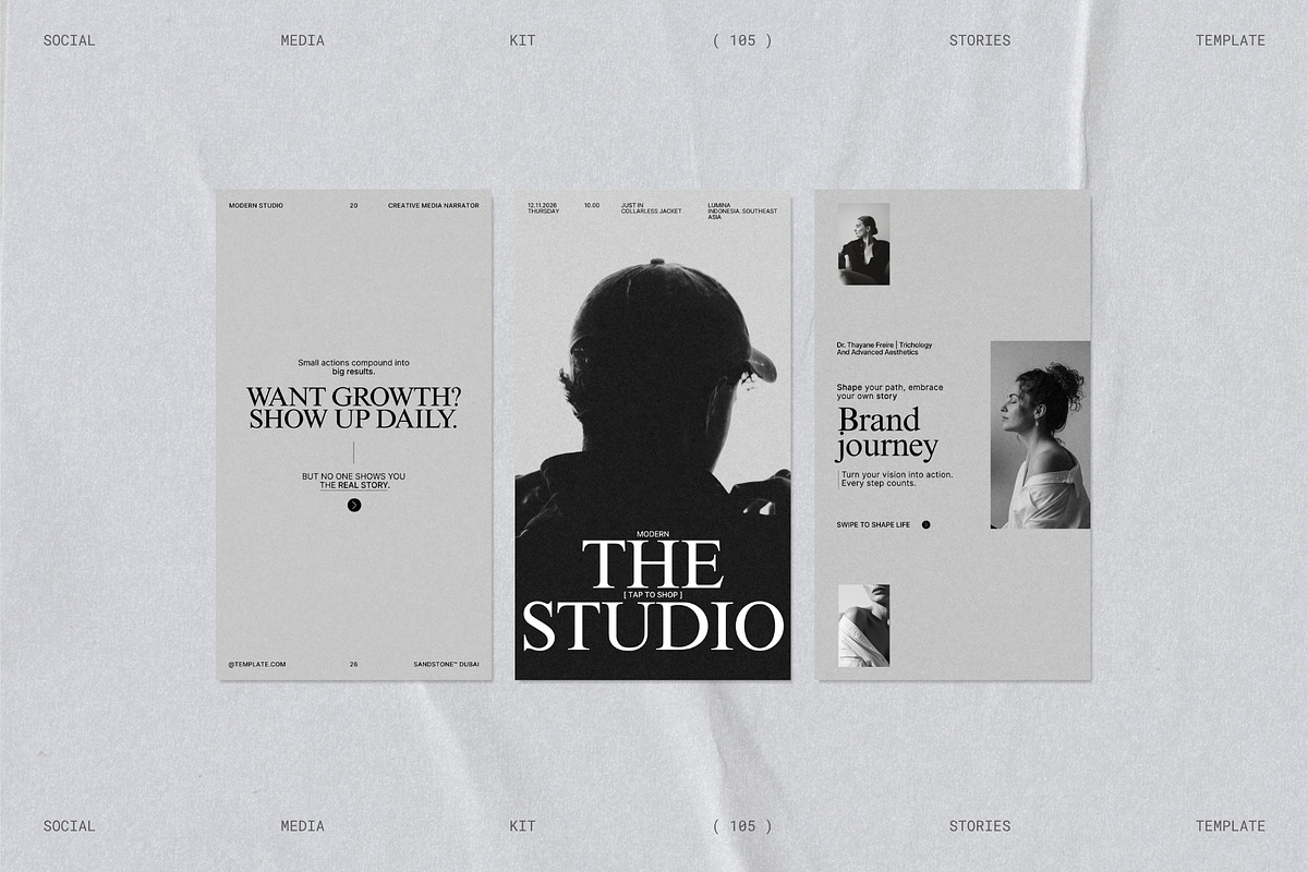 RIVA | Social Media Kit Story Bundle, a Social Media Template by Prapti Design (Photo 4 of 10)