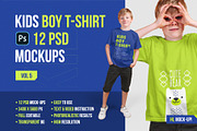 Kids Boy T-Shirt PSD Mockups Vol5, a Shirt Mockup by Hi, Mock-Up! (Thumbnail 1 of 10)