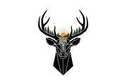 Artistic Geometric Deer Head Bundle, an Illustration by yasushie (Thumbnail 23 of 31)