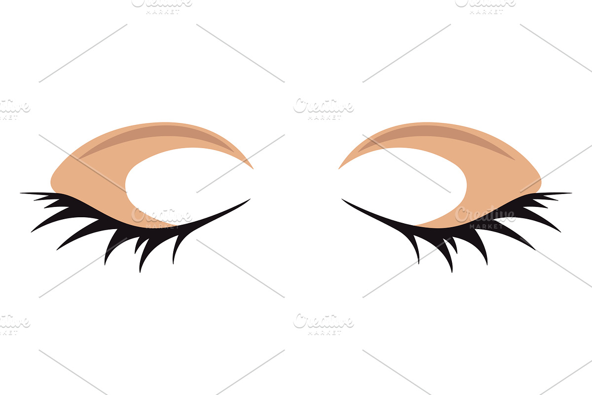 Anime Style Vector Set of Flat Eyes., a Person Illustration by Gomolach (Photo 25 of 25)