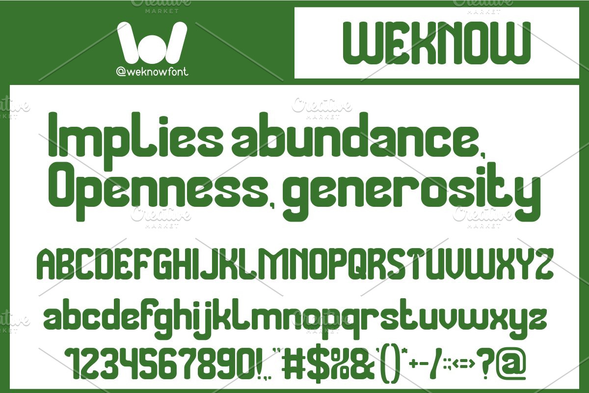 The More You font, a Sans Serif Font by weknow (Photo 4 of 7)