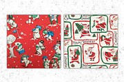 12 Vintage Christmas Scenes, a Background Graphic by Patterns for Dessert (Thumbnail 7 of 7)