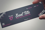 PINK DREAM ticket template, a Card Template by Tzochko (Thumbnail 1 of 5)