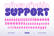 Quick Brisky - Bubble Graffiti Font, a Font by Typia Nesia (Thumbnail 13 of 13)