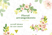 Pretty Flowers - Watercolor ClipArt, an Illustration by OlgaSerbun (Thumbnail 3 of 5)