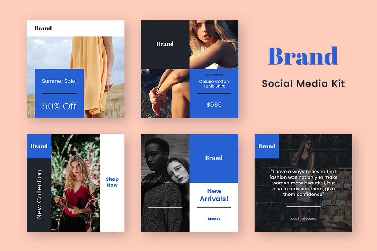 Brand Social Media Kit, a Social Media Template by uispot (Photo 2 of 4)