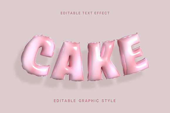 Gloss Balloon 3D Text Effect preview 3