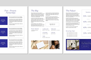Indigo Media Kit Canva Template, a Templates & Theme by Regent Parkette (Thumbnail 3 of 3)