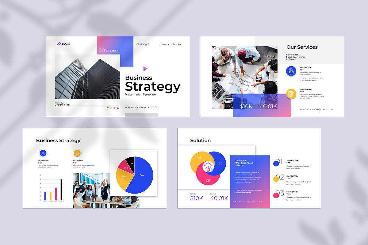 Business Strategy Presentation Templ preview 4