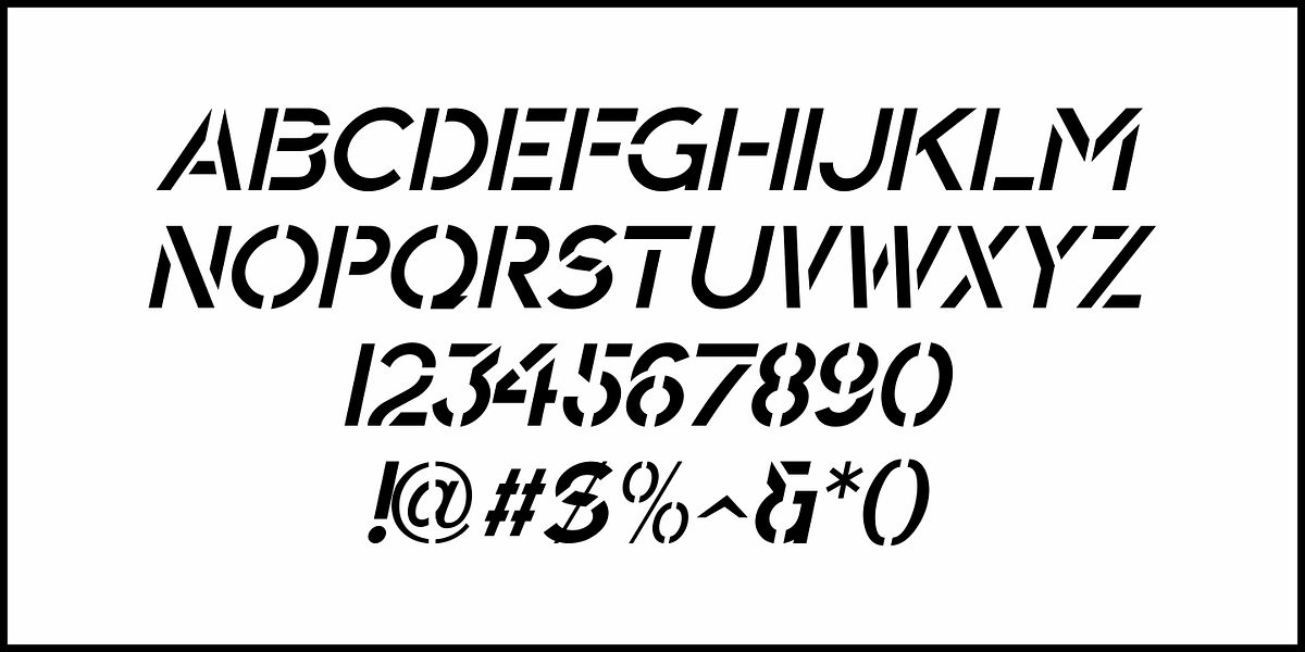 Lancashire Stencil JNL, a Font by Jeff Levine Fonts (Photo 5 of 5)