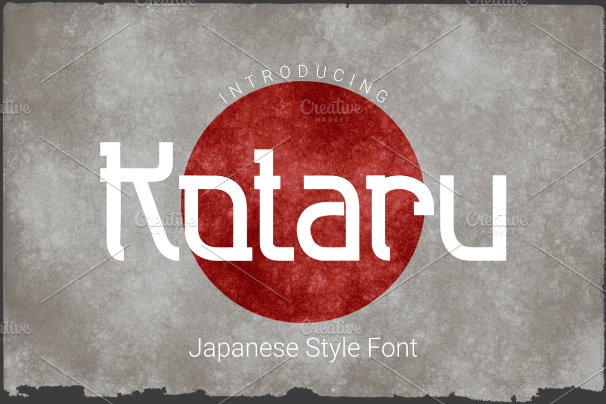 Kotaru japanese style font, a Font by DreamColor (Photo 1 of 4)