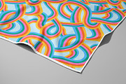 Retro Rainbow Pattern, a Pattern Graphic by Dedraw Studio (Thumbnail 2 of 3)