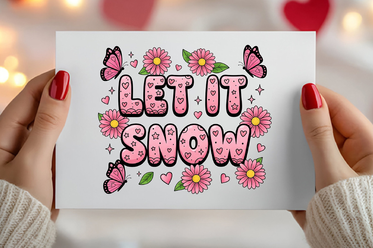 Let It Snow Png, Christmas, an Illustration by Canvas Craft (Photo 6 of 7)
