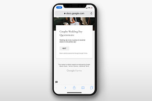 Wedding Timeline Question Form