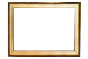Vintage gold picture frame