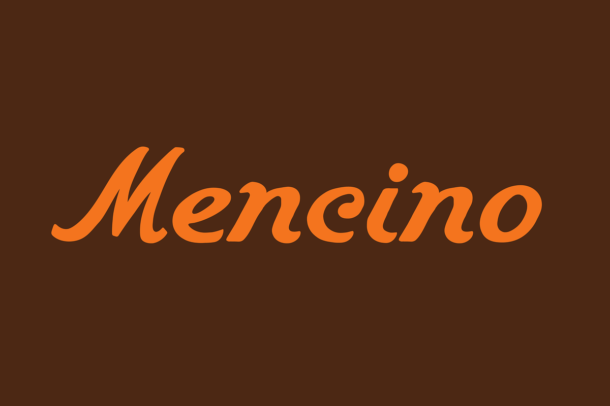 Mencino, a Script Font by SAMPLE (Photo 1 of 6)