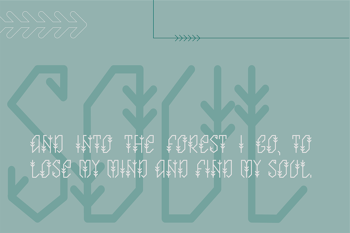 Laima Uppercase Ethnic Font preview 3