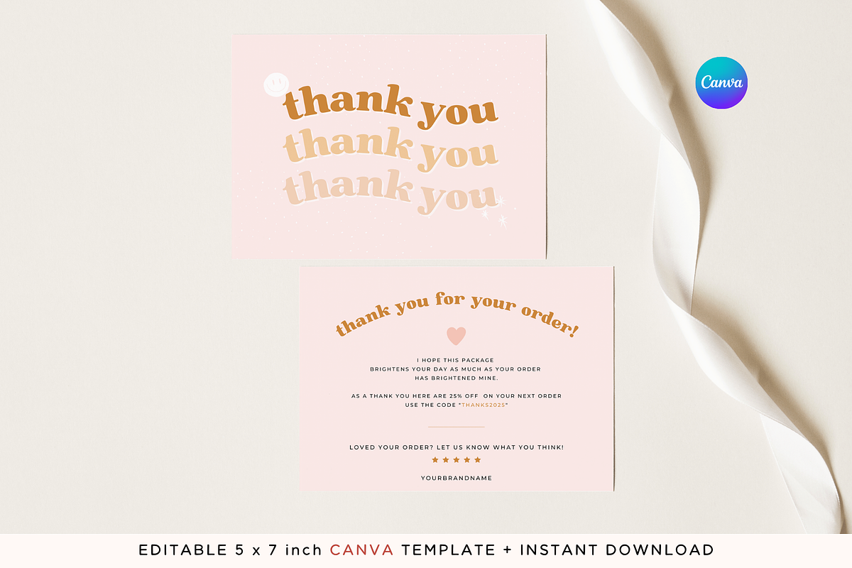 Thank you Card Business Template, a Marketing Template by Hellohastore (Photo 1 of 8)