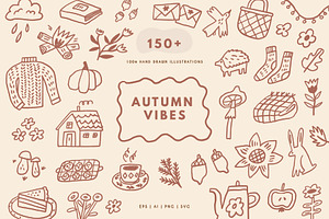 Autumn vibes | Hand drawn clipart