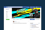 Nascar Facebook Cover Templates, a Social Media Template by Azruca (Thumbnail 8 of 8)