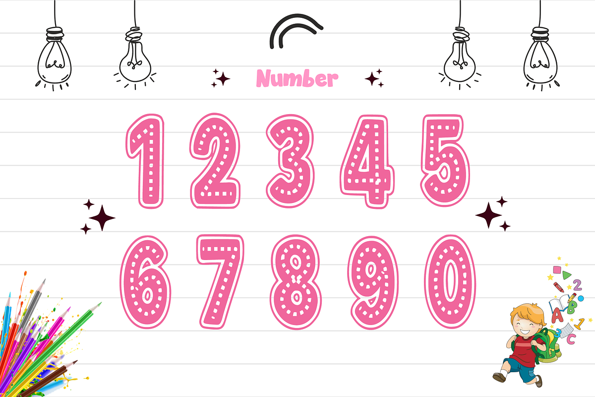 Birthday Boy – Playful Font Types, a Font by KiddoGlyphs Studio (Photo 5 of 5)