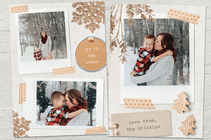 Holiday Christmas Card Template XIII