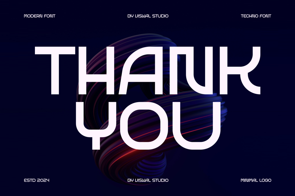 Gerad Nard - Modern Tech Font, a Sans Serif Font by Viswal Studio (Photo 6 of 6)