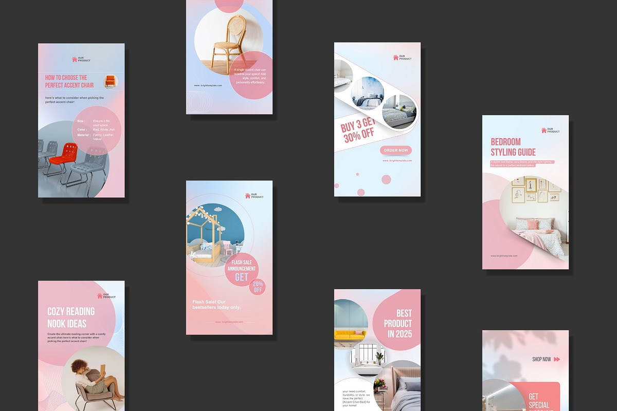50 Animated Canva Instagram Stories, a Social Media Template by TheBrightGrap (Photo 4 of 10)