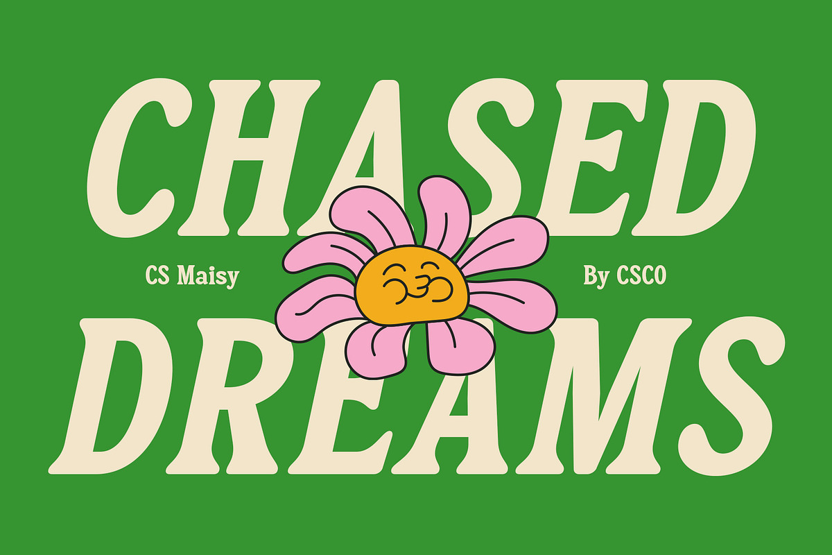 CS Maisy – Retro Font, a Serif Font by Craft Supply Co. (Photo 4 of 8)