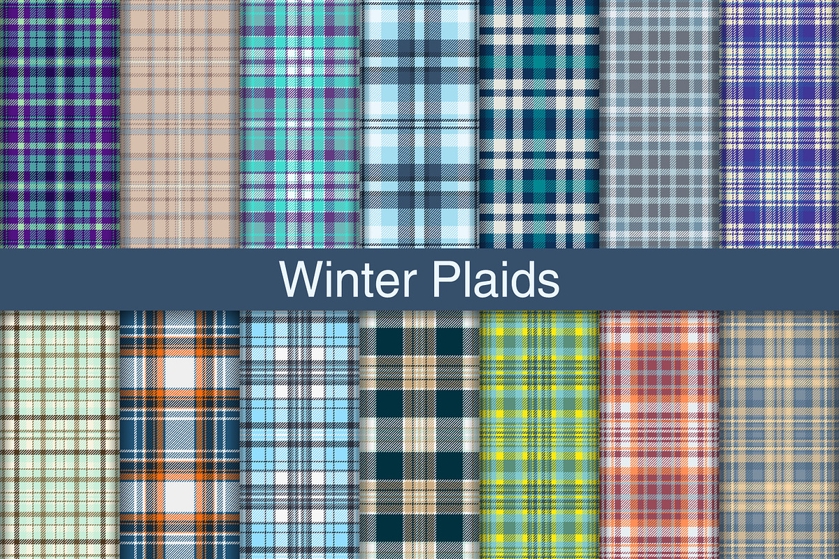 #274 Winter Plaid Patterns, a Pattern Graphic by Plaid4You (Photo 1 of 5)