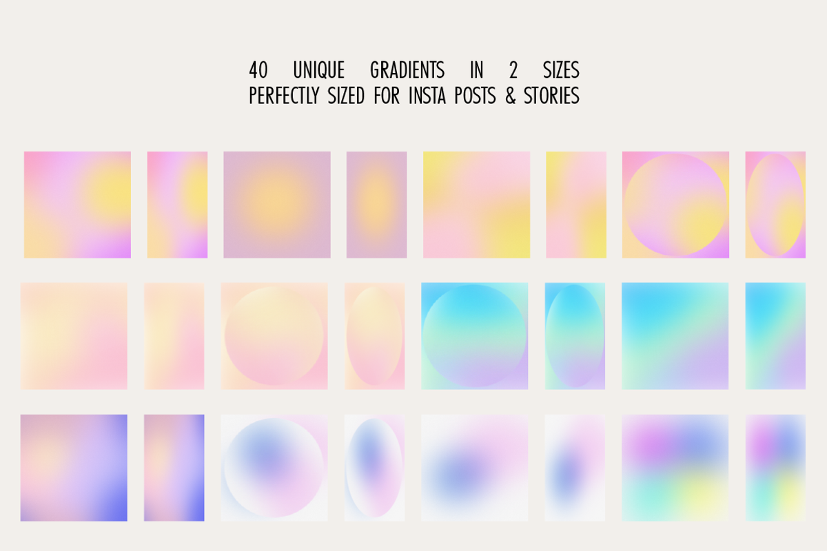 Instagram Aesthetic Gradients Kit, a Texture Graphic by Leigh the Studio (Photo 9 of 13)