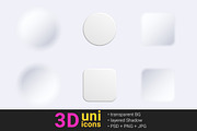 Icons 3D universal pack, an Icon by Sentavio (Thumbnail 3 of 4)