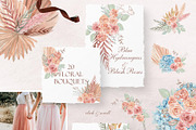 Blue Hydrangea & Blush Rose Wedding, a Decorative Illustration by Catch the Dream Art (Thumbnail 3 of 14)