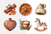 Boho Christmas Clipart Bundle, an Illustration by Daily.Designs (Thumbnail 3 of 4)