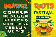 Yomanica - Reggae Display, a Sans Serif Font by Artisan Themes (Thumbnail 6 of 12)
